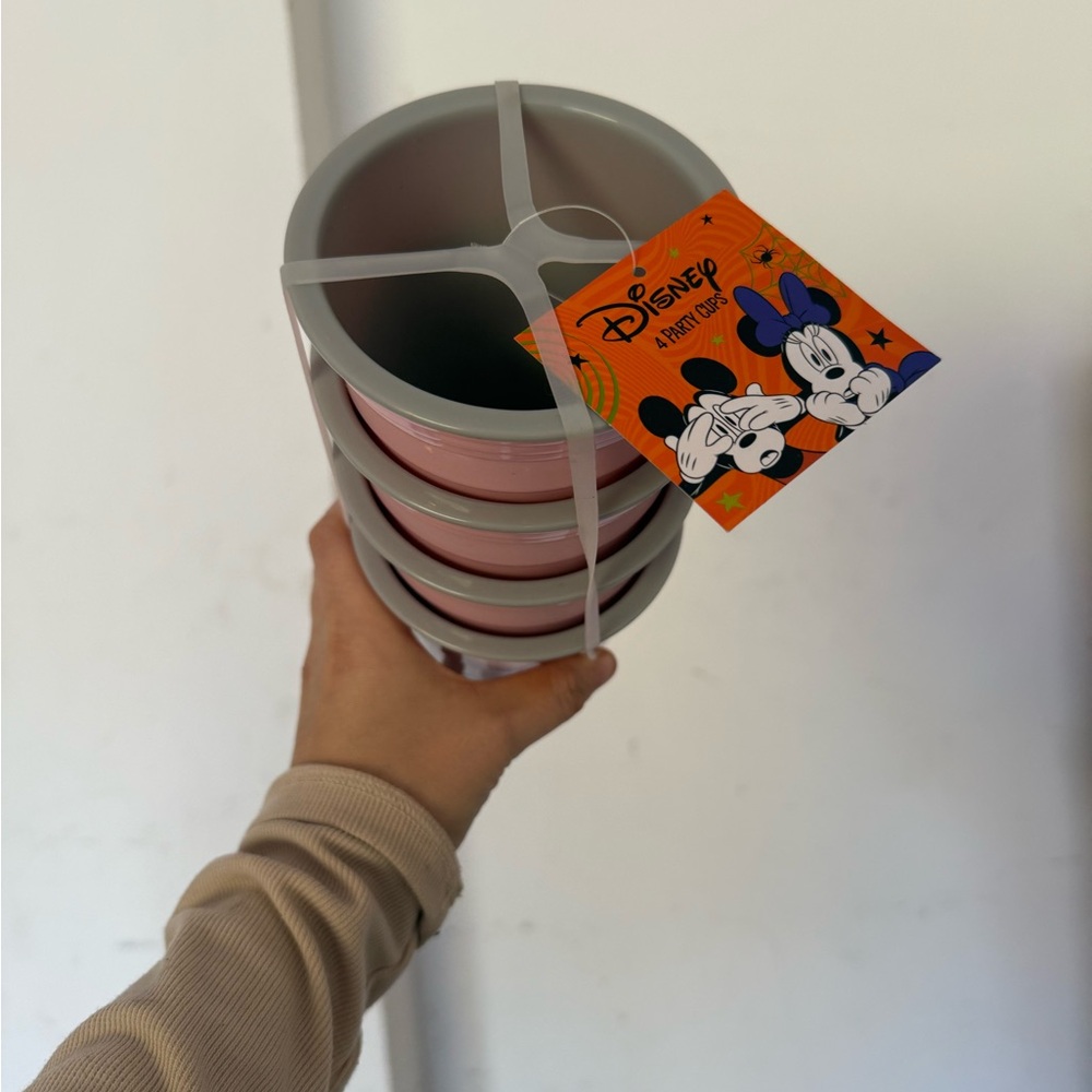 Mickey or Minnie Mouse cup sets Halloween new! BOWS - Picture 2 of 3